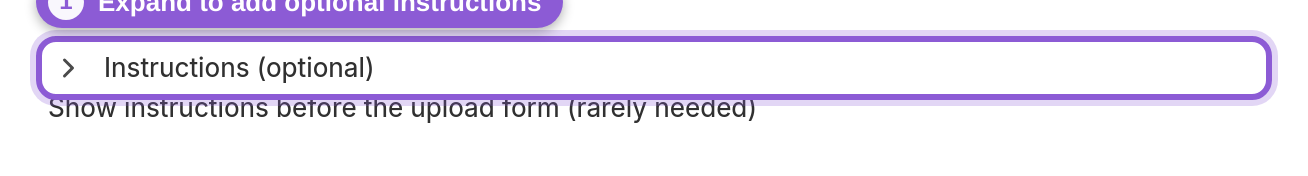 Add instructions customers see before they upload — #upload_page_instructions_en highlighted